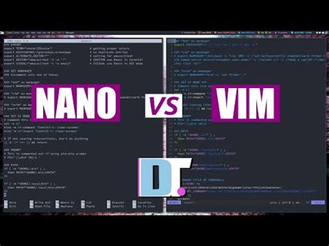 nano vs vim